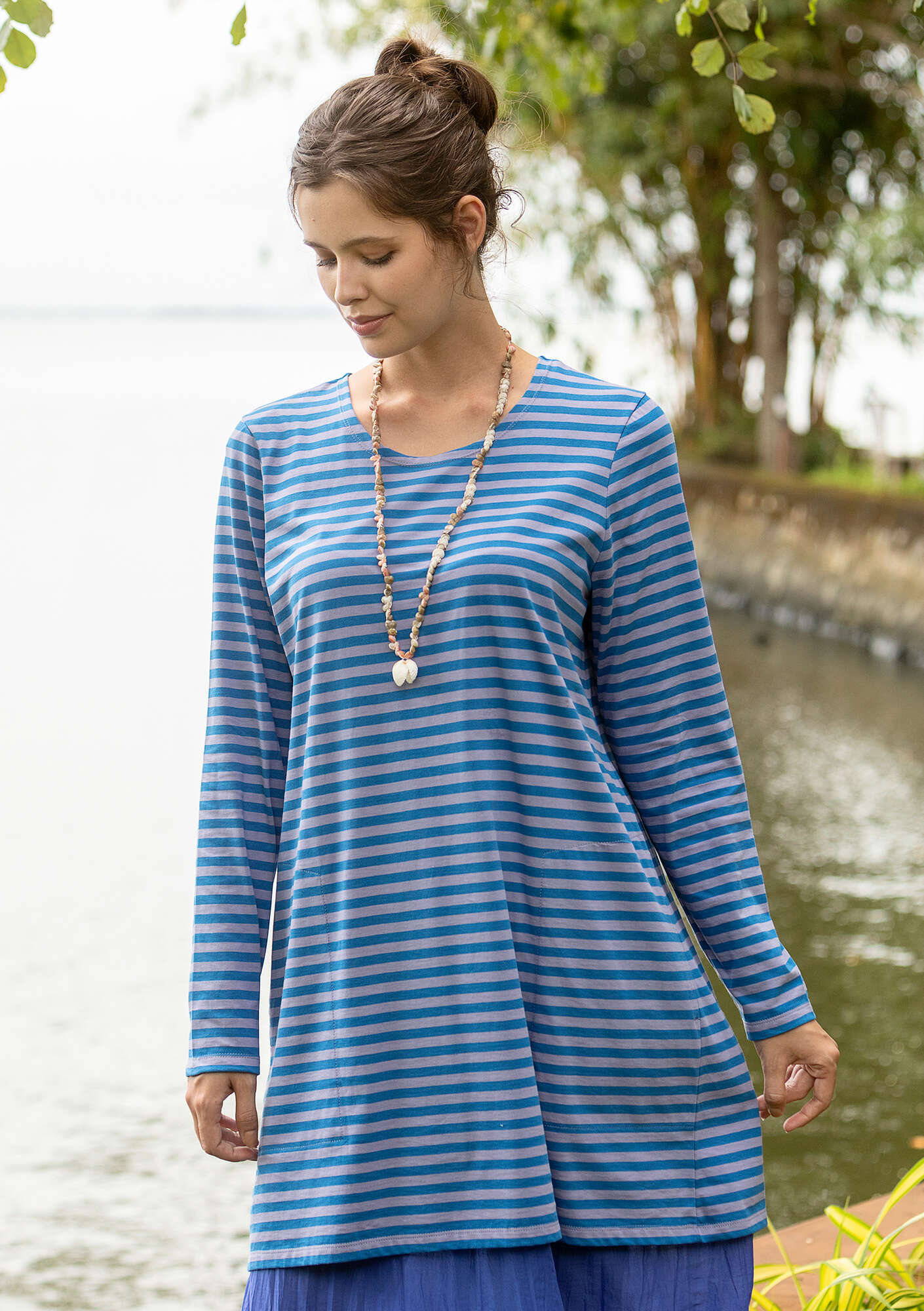 Tunique manches courtes en jersey pour Femme