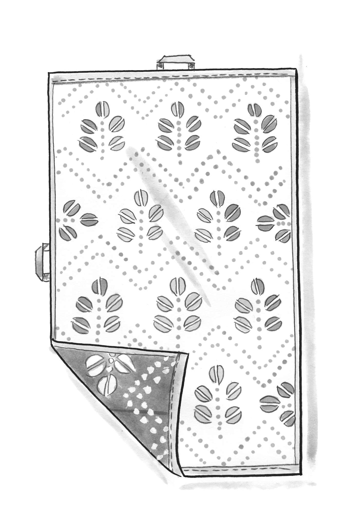 Handdoek  Leafy  van biologisch katoen
