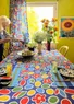 “Sol” patterned organic cotton tablecloth (cobalt blue One Size)