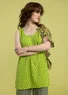 Tricot singlet "Dot" van biologisch katoen/modal/elastaan (tropisch groen M)