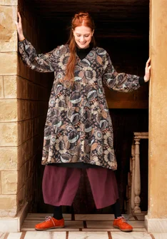 Robe "Okinawa" en coton tissé - noir