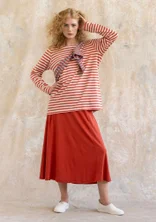 “Billie” jersey skirt in organic cotton/modal - koppar