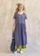 “Billie” organic cotton/modal jersey dress (dark indigo/patterned M)