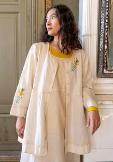 “Shimla” artist’s blouse in organic cotton/linen - mandelmjlk