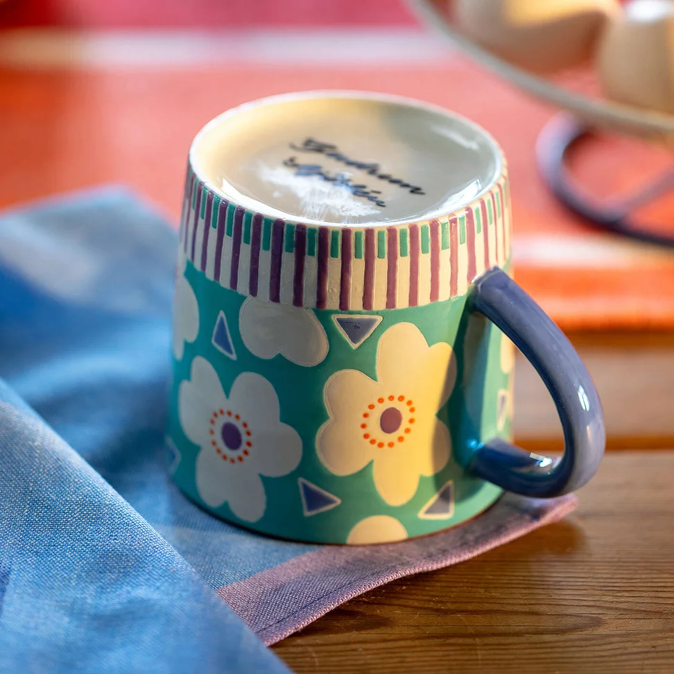 Tasse "Soni" en céramique - menthe poivrée