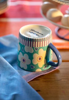 “Soni” ceramic mug - peppermint