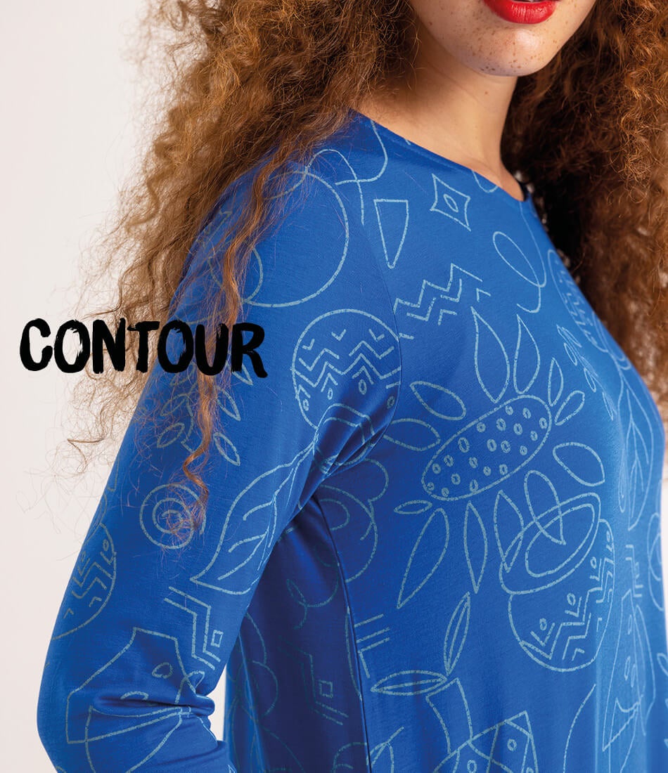Contour” jersey dress