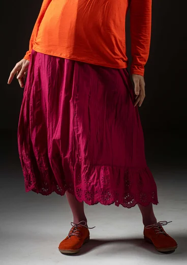 Woven organic cotton underskirt - red cabbage