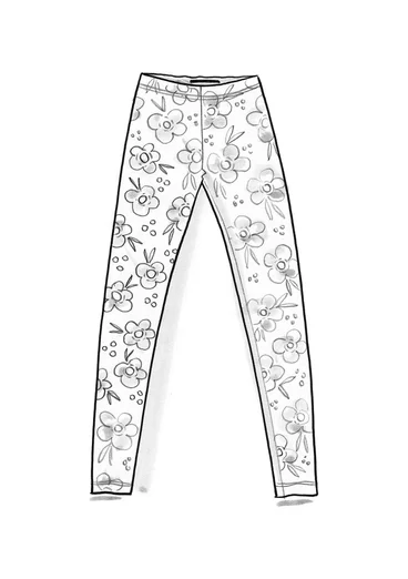 “Canvas” jersey leggings in lyocell/spandex - physalis