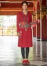 Robe en jersey de coton biologique/lin (grenade L)