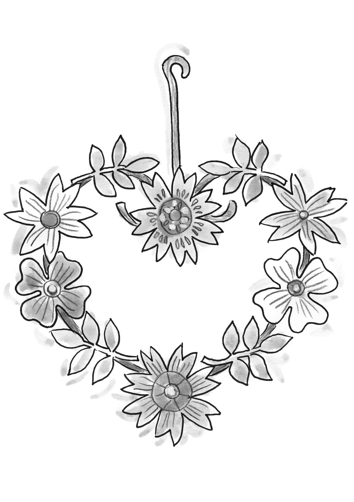 “Lisbeth” metal wreath