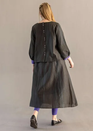 Geweven rok "Melody" van biologisch katoen/zijde - agave