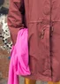 “Madison” parka in organic cotton with a removable vest (beetroot S)