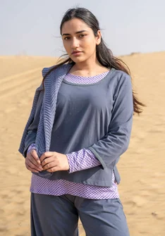 “Daisy” organic cotton top - carbon