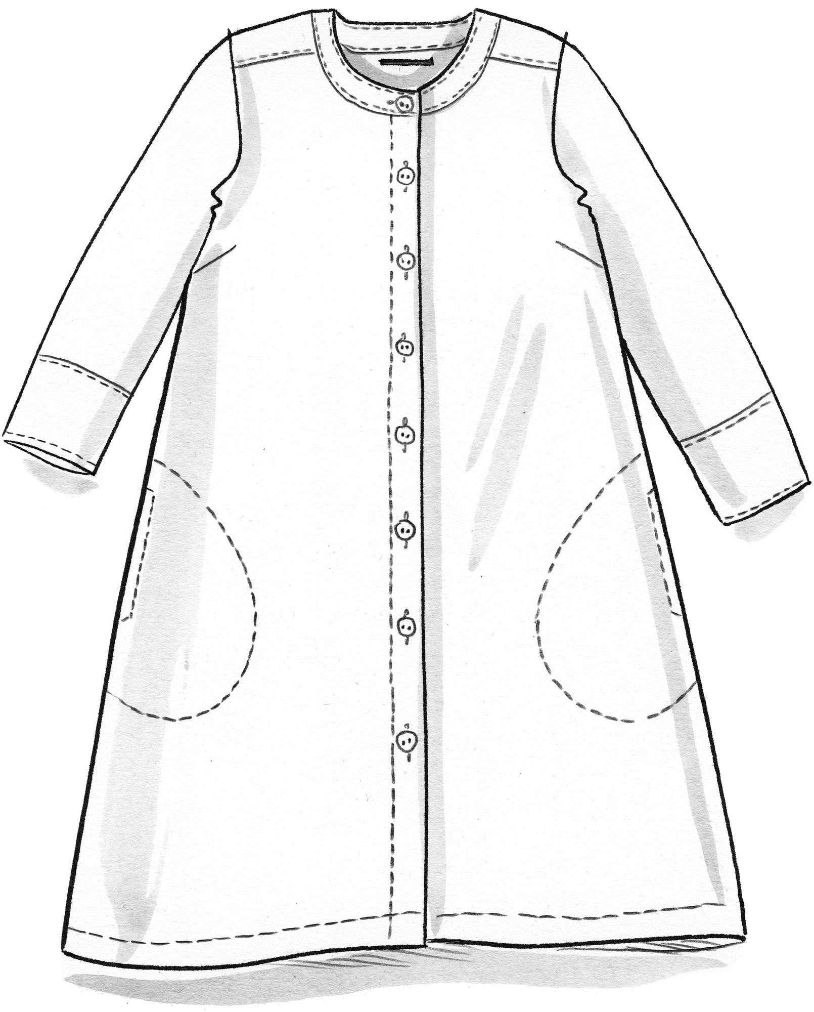 “Mirabelle” woven linen dress