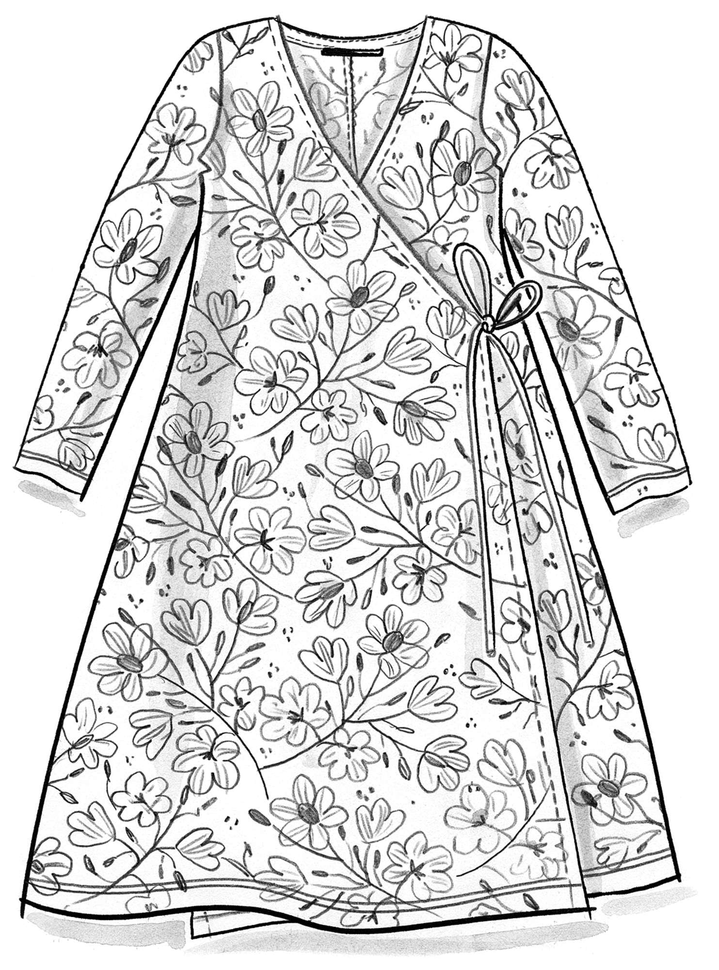 Tricot jurk  Magnolia  van biologisch katoen/modal