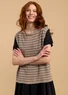 Linen knit tank top (dark natural XL)