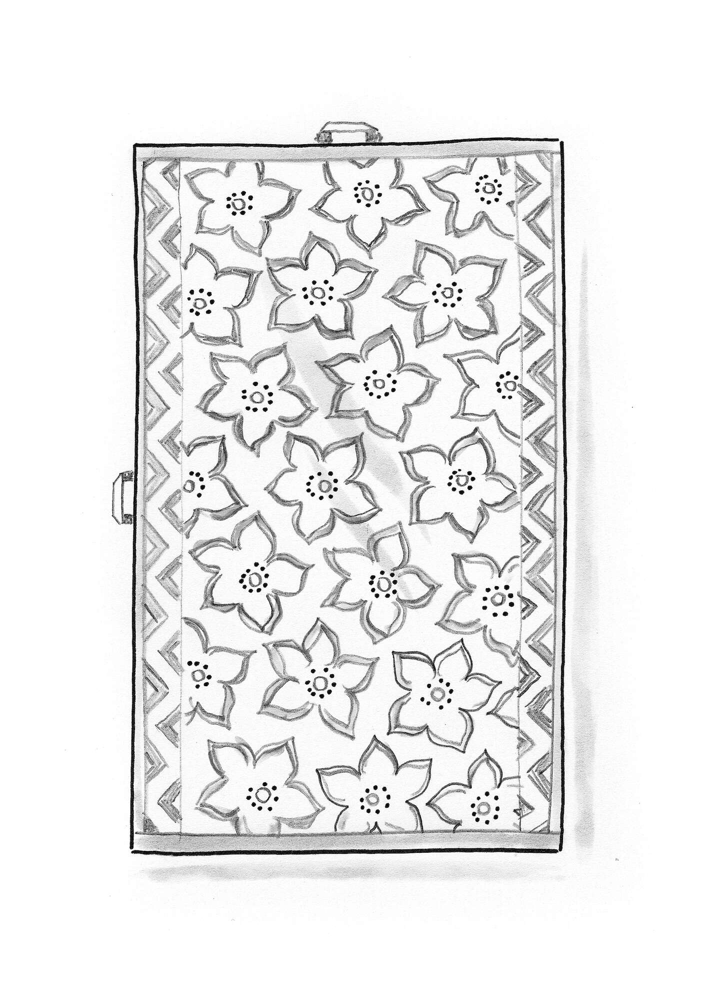 Stars towel in organic cotton