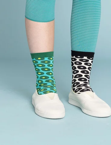 “Billie” socks in organic cotton - aquagrn