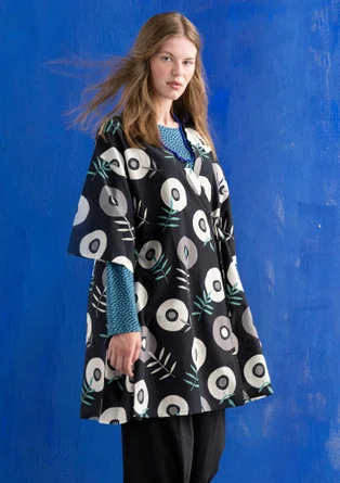 Kimono „Julie“ aus Öko-Baumwolle - schwarz