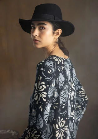 Robe "Wind" en jersey de modal - noir