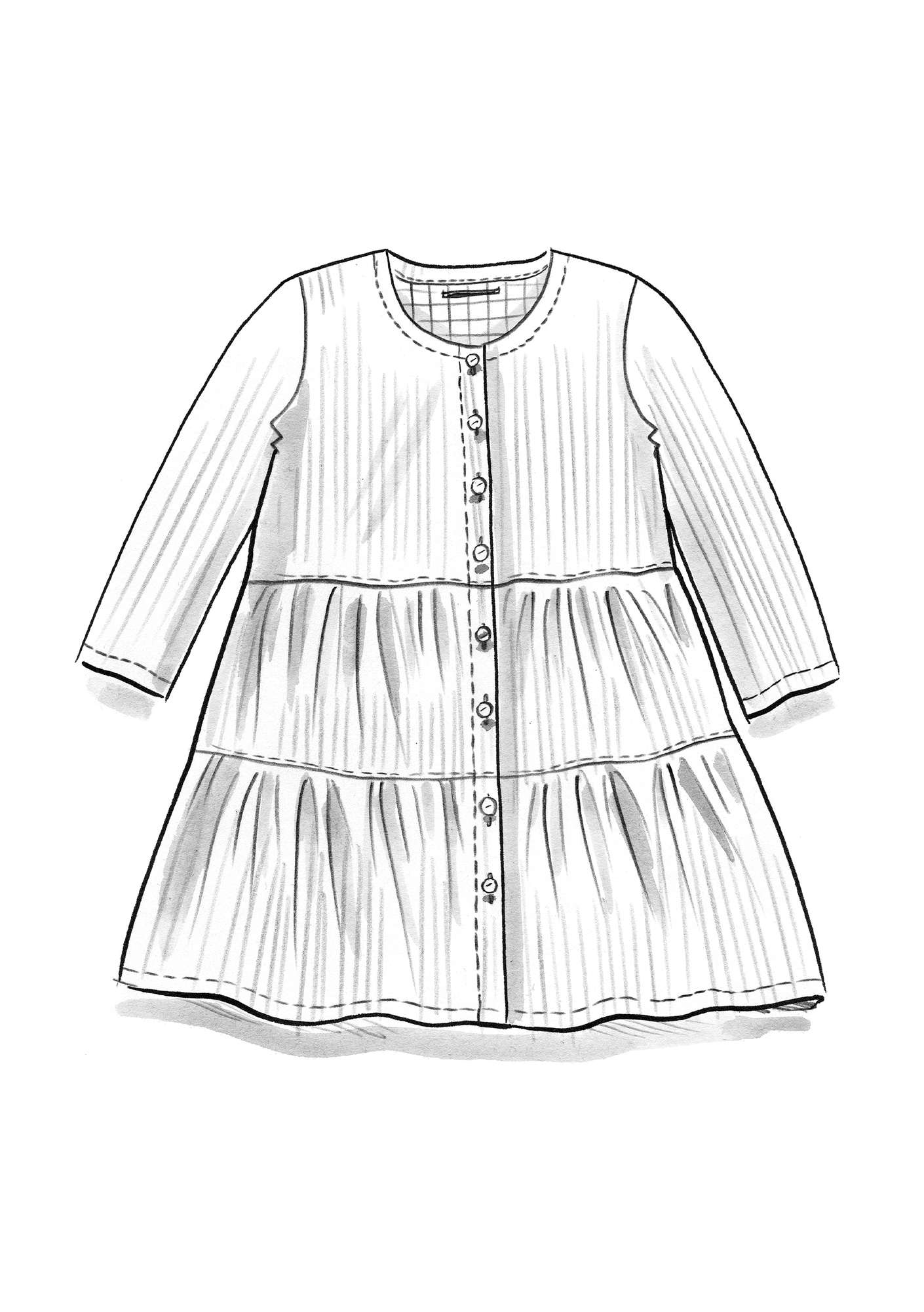 “Galia” organic cotton blouse dark terracotta