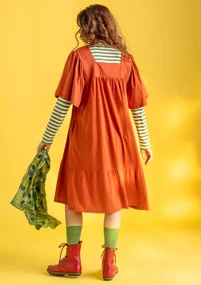 Jersey dress in cotton/modal - copper