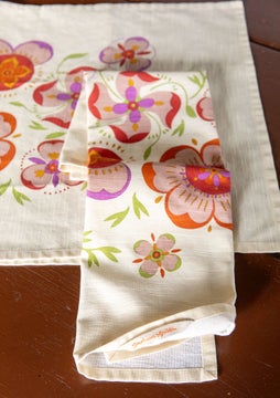 Desert Bloom tea towel rowan