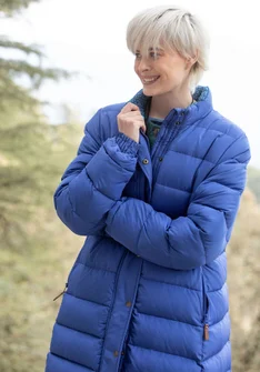 Recycled polyester/down coat - lupin