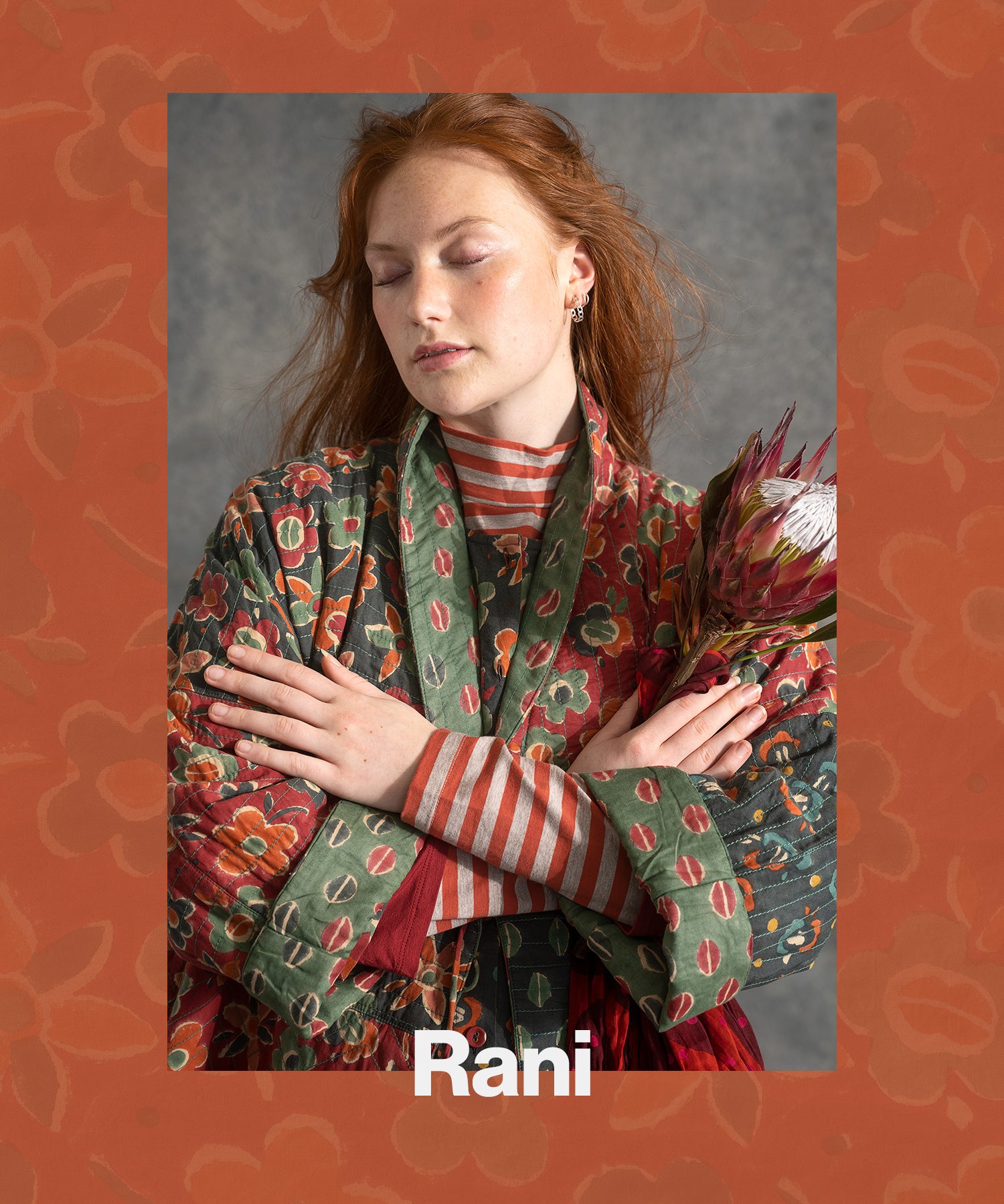 Reversible “Rani” coat in organic cotton