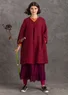 Kleid aus Leinengewebe (purpur XXL)