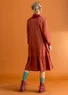 Robe « Tyra » en jersey de coton biologique/modal (rouille M)