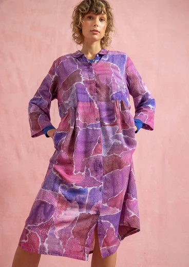 Webkleid „Supernova“ aus Lyocell/Leinen - graulila