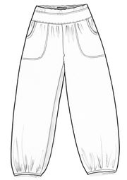 Pantalon  Stella  en jersey de coton biologique/élasthanne
