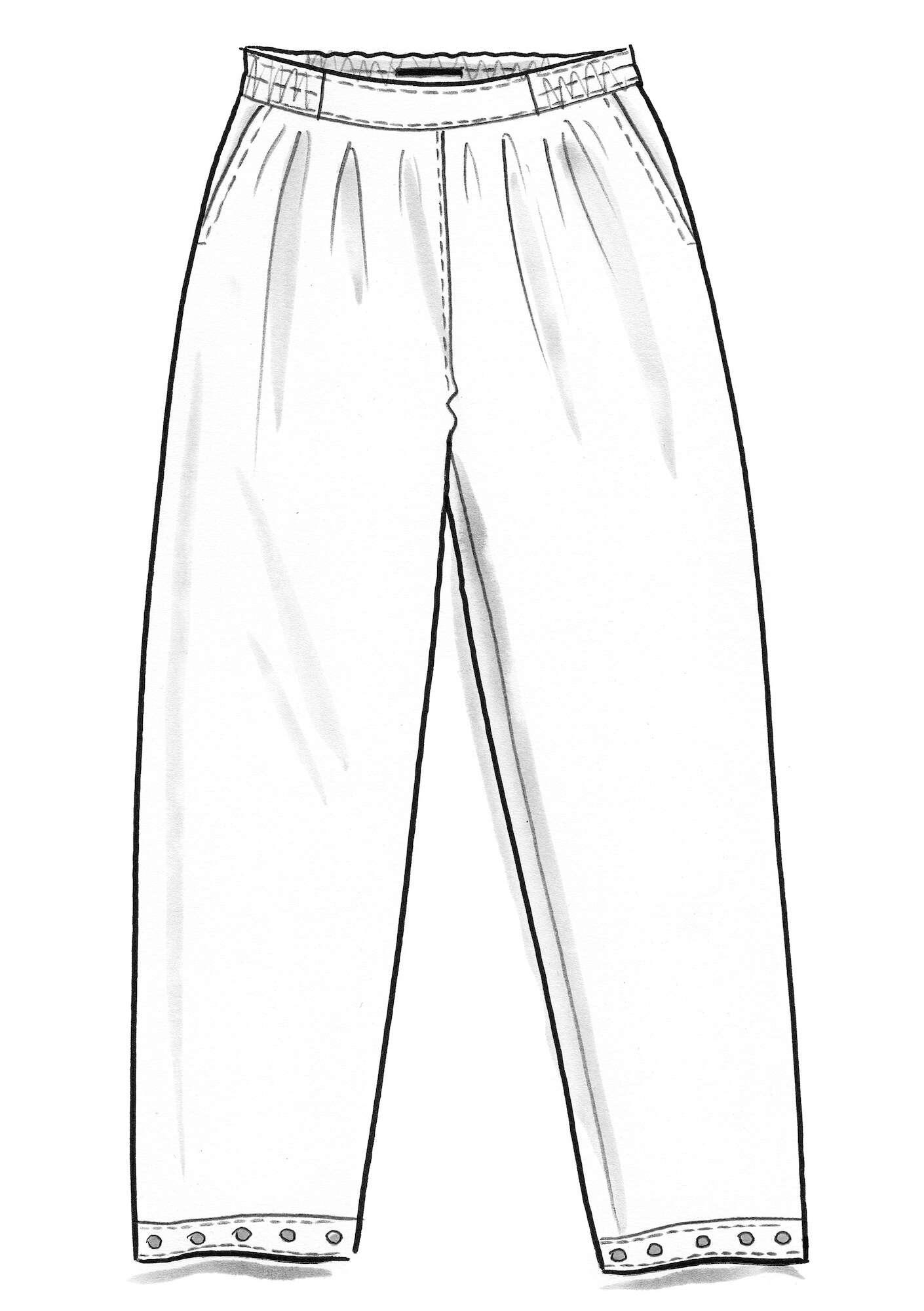 Pantalon  Elsa  en coton biologique tissé