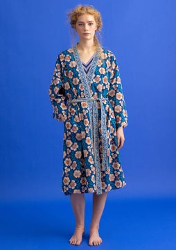 Petals-kimono porcelain blue
