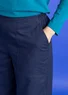 Woven organic cotton twill trousers (dark indigo XS)