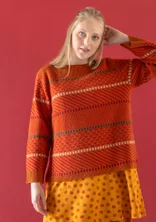“Haida” felted recycled wool sweater - henna