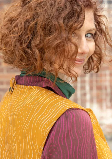 “Madison” parka in organic cotton with a removable vest - beetroot
