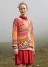 Gilet "Bhutan" en coton biologique/recyclé (cranberry M)