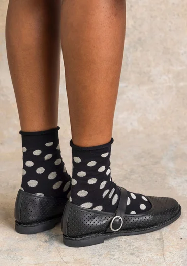 “Tindra” organic cotton sock - black