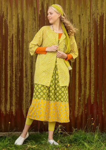 Robe en jersey « Singö » en coton biologique/modal - asperge