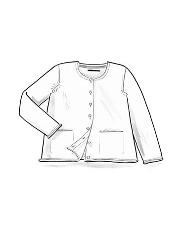 Organic/recycled cotton cardigan - lupin