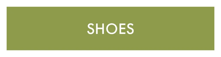 A green box with the word “Shoes” in white. 