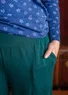 Tricot broek van lyocell/wol (donkerjaspis M)