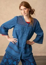 “Haiku” tunic in organic cotton - mild indigo