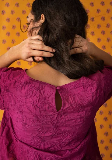“Kalyani” organic cotton blouse - pink orchid