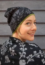 Mütze „Jurta“ aus Wolle/Lyocell - svart