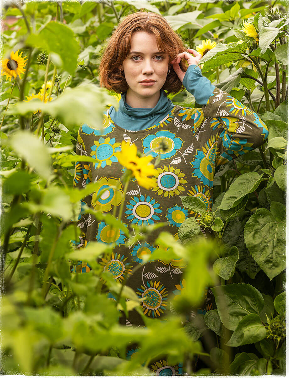 “Sunflower” lyocell/elastane jersey dress