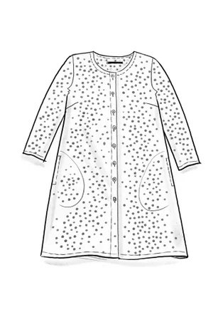 Tunique "Monika" en coton biologique tissé - campanule